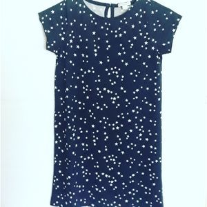 CREWCUTS Printed Star Knit Dress Blue Girl Size 10